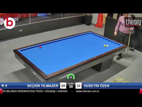 SEÇKİN YILMAZER & HÜSEYİN ÖZEN Bilardo Maçı - 2022 ERKEKLER 1.ETAP-11.TUR