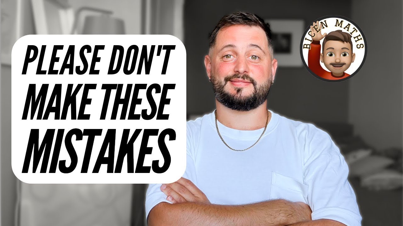 Avoid these common mistakes in your exams ❌⚠️ [A-Level Maths]