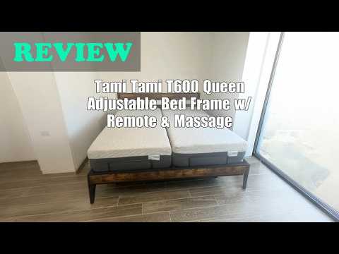 Tami Tami Split King Adjustable Bed Frame with Massage, Ergonomic Head & Foot Incline - Luxury Zero Gravity Electric Base with 4 USB Ports, 2 Night Light, Wireless Remote, Side Pocket, 3 Height Option video review thumbnail