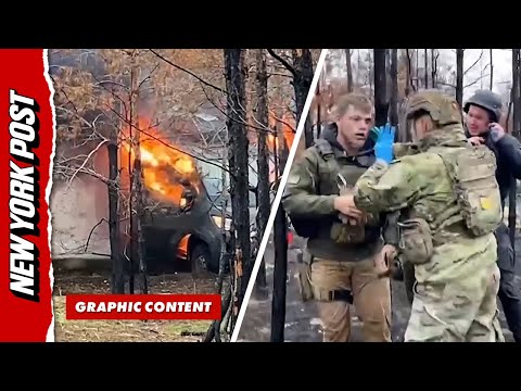 American Volunteer Bloodied by Russian Drone Strike in Ukraine