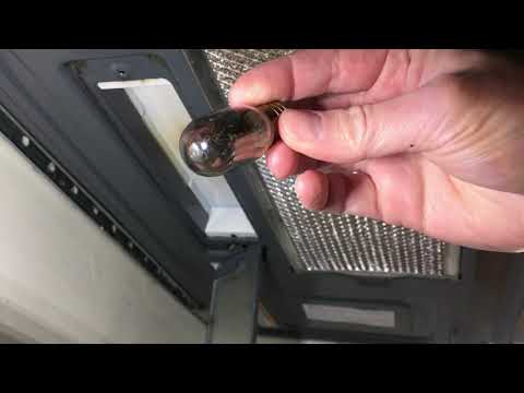 Replacing a microwave / cooktop light bulb