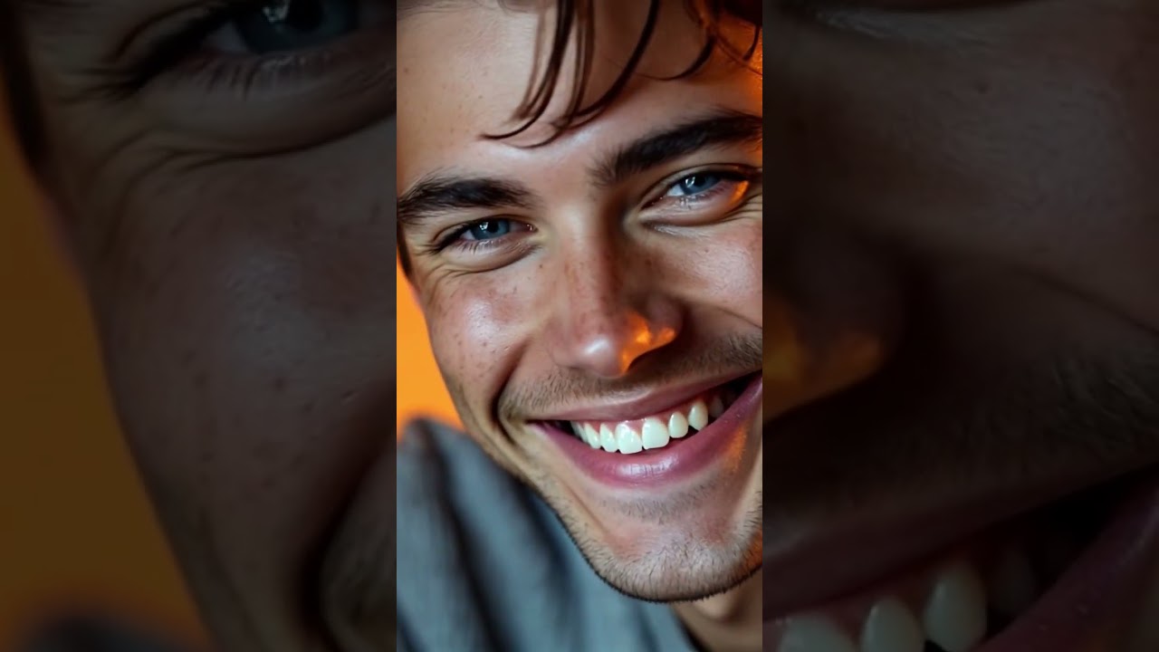 Aesthetic Male Model With Blue Eye Cinematic Portrait Vibe Handsome Man With Perfect Jawline & Smile