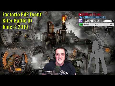 Factorio PVP Biter Challenge 07 - Colonelwill vs VideoGameGeek1970