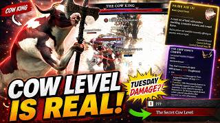 Diablo 4 Cow Level UNLOCKED! Cow King Boss Fight + Mythic Crown