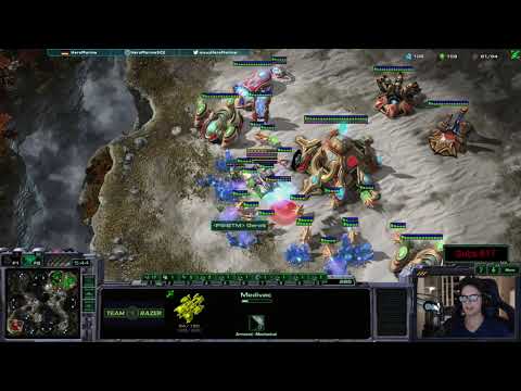 The probes try to run from the widow mine