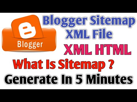 How to generate XML HTML Sitemap For Blogger | Create HTML XML sitemaps for blogger website in hindi