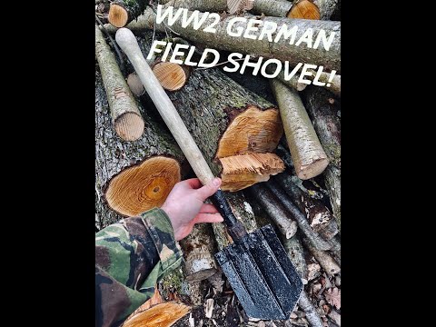 WW2 Kurland echo, German WWII Folding Shovel Klappspaten restoration!