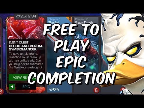 Blood & Venom: Symbiomancer - Free To Play Epic Completion!  - Marvel Contest Of Champions