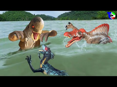 SPINOSAURUS VS D-REX & INDORAPTOR 🦖 Jurassic World: Another Final Battle