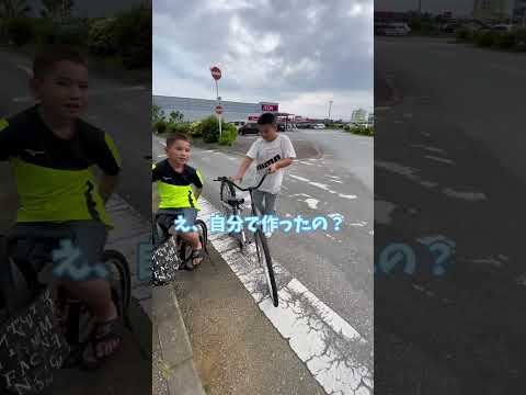 沖縄で天才見つけた☀️#しゃこたん#改造自転車