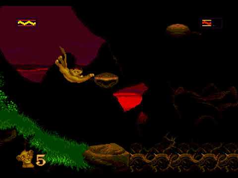 The Lion King stage / level 5 Simba's Exile Sega Genesis / Mega Drive