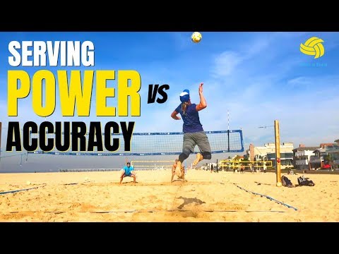 How to Serve in Beach Volleyball | Serving Power vs Serving Accuracy