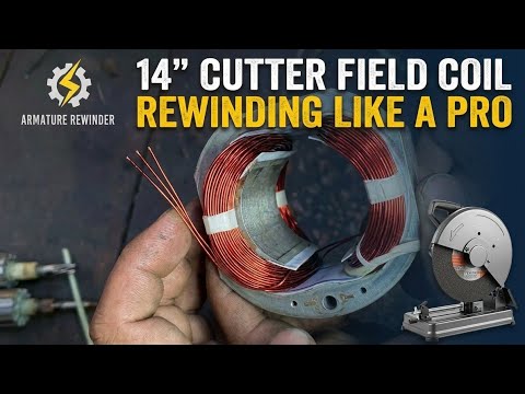 How to rewind Mactec 14 inch cutter Field coil Stator - like a pro