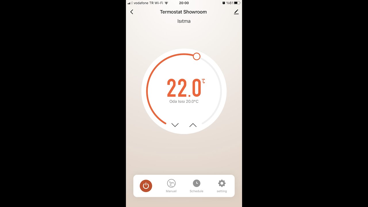 RCON RC 700 WİFİ TERMOSTAT OTOMATİK MOD PROGRAMLAMA
