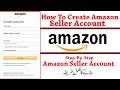 How to create amazon seller account in Pakistan in 2023 step by step amazon ka account kasy banaye
