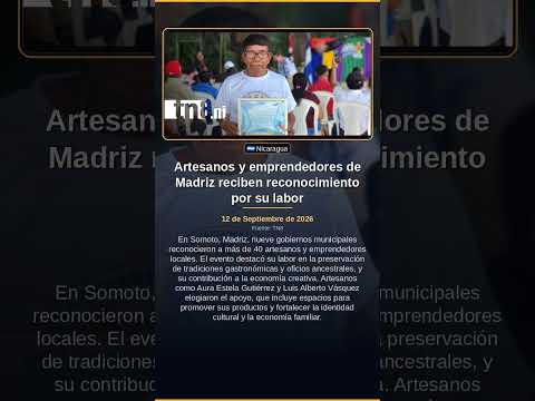 Artesanos y emprendedores de Madriz reciben reconocimiento por su labor