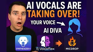 Video thumbnail for AI Vocals Gone Wild!  Synth V + Mic Drop & Vocoflex Experimenting Soundlabs AI - Dreamtonics by Greg Kocis