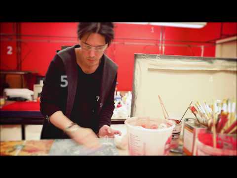 Contemporary Artist Fidel Rodriguez at Artspace 8 in Chicago gives insight about his process.