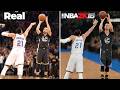 Recreating 1 Iconic Shot With Curry In Every NBA 2K