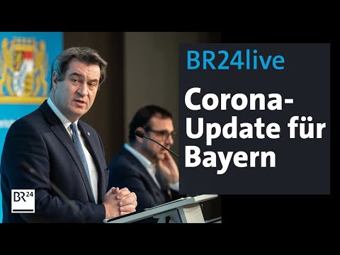 BR24live: Corona-Update für Bayern - Söder informiert über Verschärfung der Maßnahmen | BR24 extra