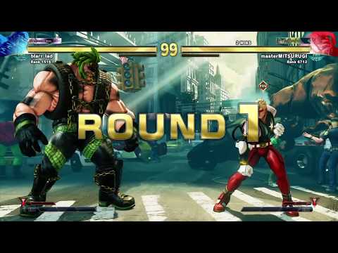 SFV:A.E. :blarr_lad VS masterMITSURUGI Rank Match