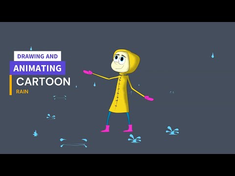 Drawing and Animating a Cartoon Rain Tutorial #animation #digitalillustration #illustration thumbnail