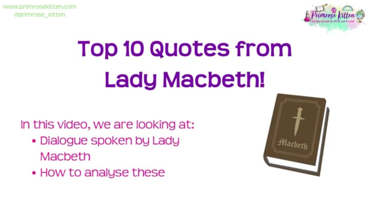 Top 10 Lady Macbeth Quotes | Macbeth | GCSE English Literature