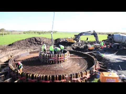 Locogen Wind Turbine Construction Timelapse