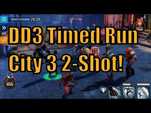 Dark Dimension 3 Timed Run City 3 Clear! Day 32 Cont.. Marvel Strike Force.