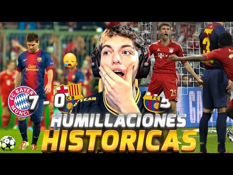 Davo Reacciona ala peor humillacion del bayer munich al barcelona