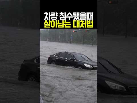 폭우 속 운전할때 이거 모르면 큰일납니다