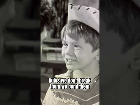 The Andy Griffith Show: Andy explains to Opie that sometimes you have to bend the rules
