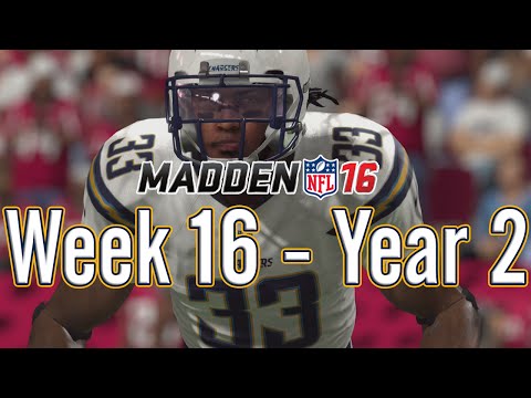 Madden 16 Chargers Connected Franchise Year 2 - Week 16 @ Falcons - EP17