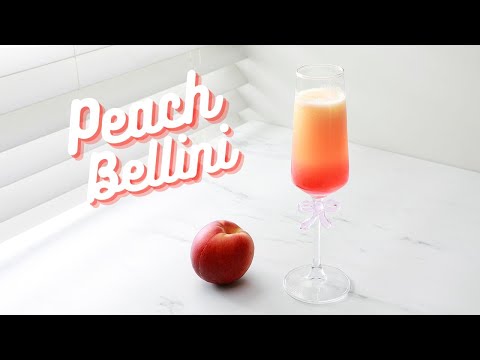 Peach Bellini Cocktail