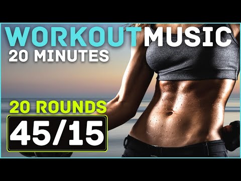 HIIT Workout Timer With Music // 45/15 HIIT Timer // 20 Minutes HIIT Workout