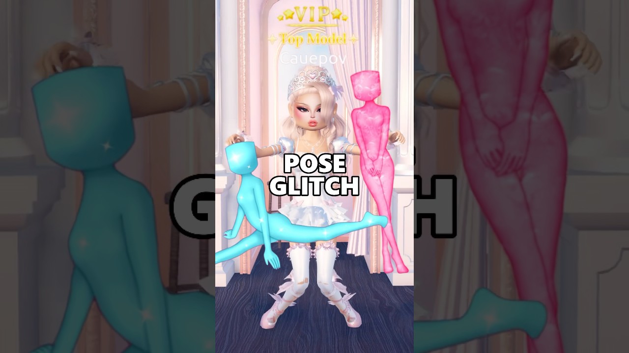 POSE GLITCH in Dress To Impress!?! #roblox #dresstoimpress #dti #shorts #glitch