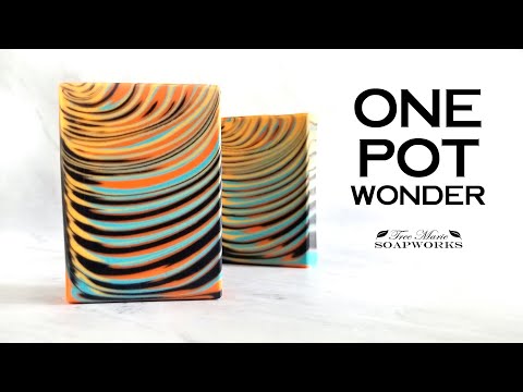 One Pot Wonder Cold Process Soap (Technique Video #26) Soap Challenge, June 2020