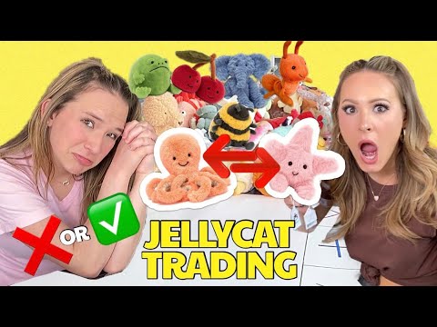 JELLYCAT TRADING 🫣🧸 WHO GETE SCAMMED?! 😱🤔 #cute #bff #trendy #fun #trading #satisfying #viralvideo