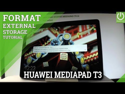 FORMAT Memory Card / Erase SD Card in HUAWEI MEDIAPAD T3