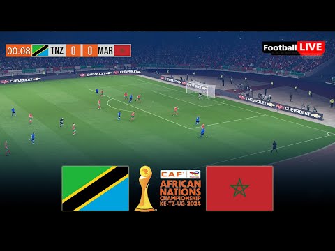 TANZANIA vs MOROCCO - AFRICAN NATIONS CHAMPIONSHIP | Full Match Simulation PES