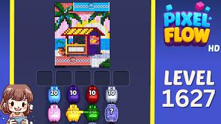 Pixel Flow Level 1627 Solution Walkthrough