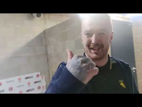 AFC Fylde 2 Colne FC 1. good atmosphere, a pyro, and a great effort