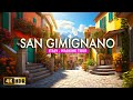San Gimignano Tuscany Italy 4K HDR Walking Tour Explore The Medieval Beauty 2023