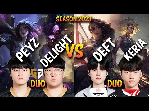 GEN Peyz & Delight VS DK Deft & T1 Keria - Patch 13.14 KR Ranked
