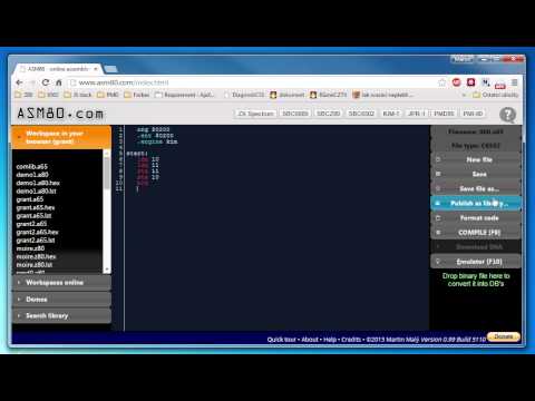 Integration between ASM80 IDE and KIM-1 online emulator
