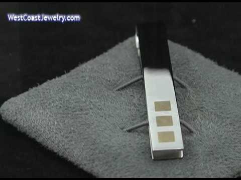 24K Gold Plated Polished Stainless Steel Tie Bar