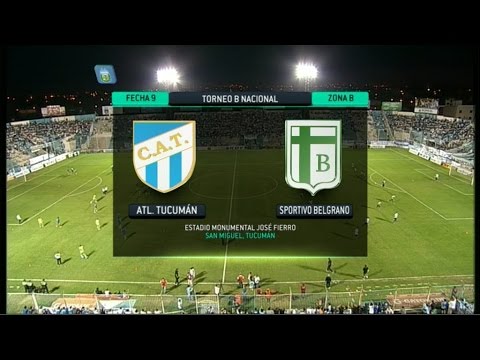 Fútbol en vivo. Atl. Tucumán - Sp. Belgrano. Fecha 9. Torneo Primera B Nacional 2014. FPT.
