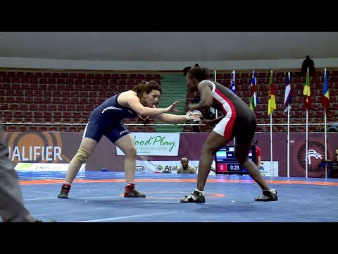 1/2 FW - 75 kg: S. HAMZA (EGY) df. H. KAMARA (SLE) by FALL, 2-0