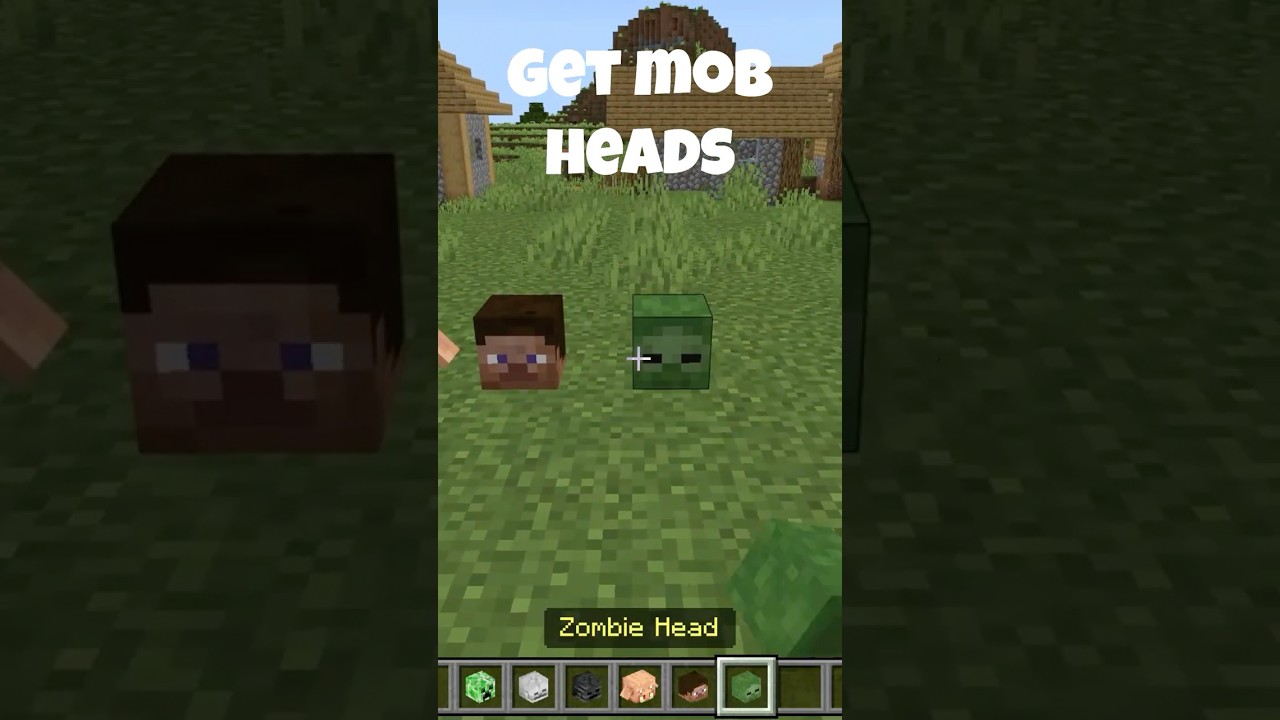 How to get mob heads in minecraft