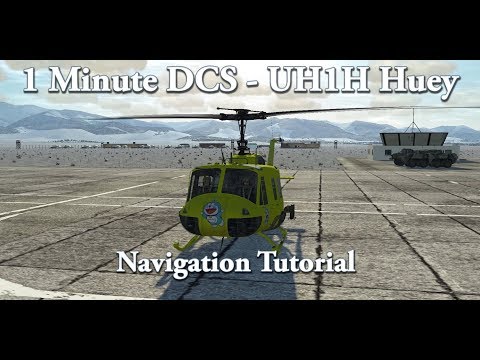 1 Minute DCS - UH-1H Huey - Navigation Tutorial